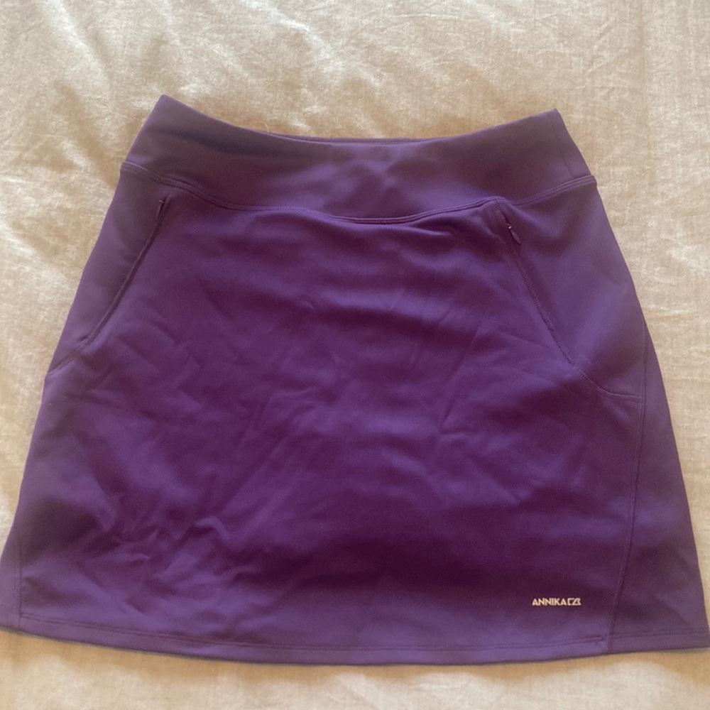 Dark purple Cutter & Buck Annika golf skirt